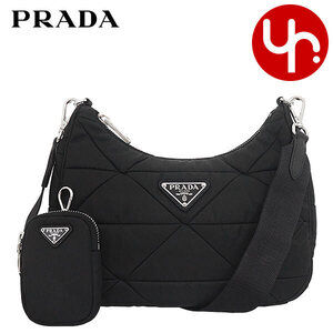 Prada Tessuto Quilted Padded Nylon Shoulder Bag Nero Black